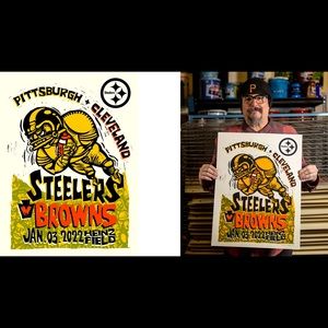 Week 17: Steelers vs. Browns game day print